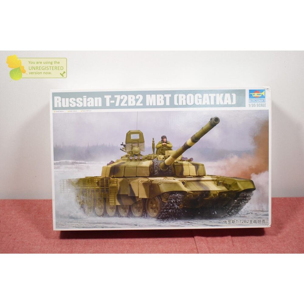 Trumpeter Russian T-72B2 MBT Rogatka Model Kit 1/35 (Package Wear)